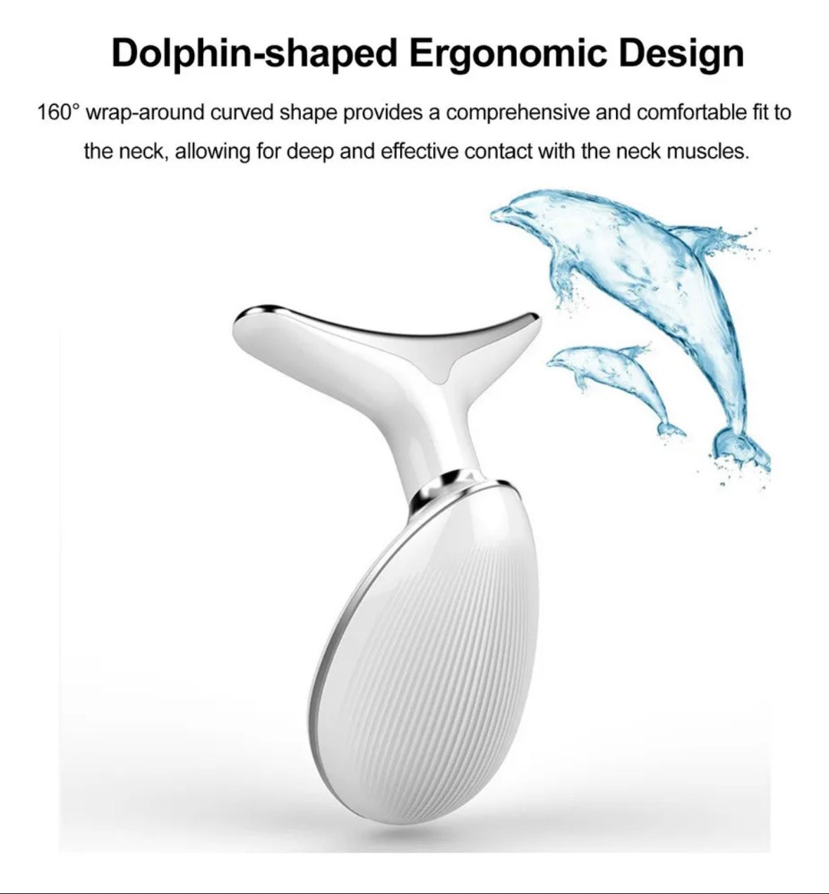 MASAJEADOR IONICO 7 EN 1 - DISPOSITIVO REAFIRMANTE FACIAL - NEGRO