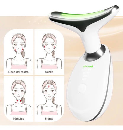 MASAJEADOR IONICO 7 EN 1 - DISPOSITIVO REAFIRMANTE FACIAL - NEGRO